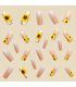 NA093 - Multi-Color Sunflower Nails